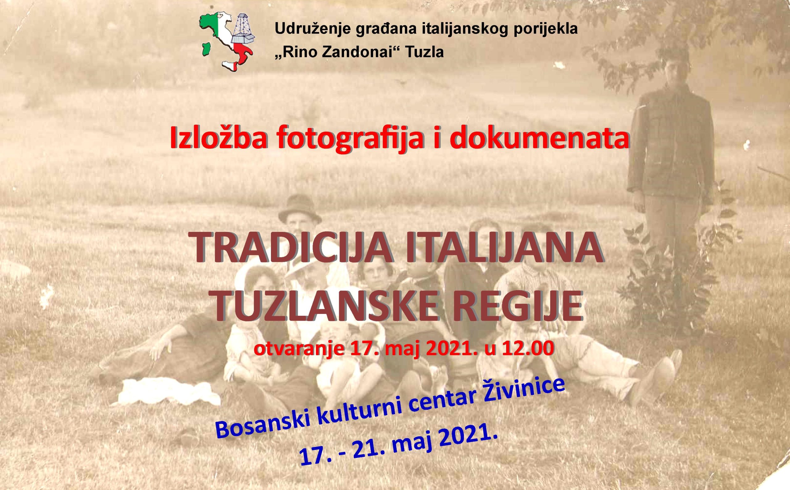 Plakat Zivinice BKC izlozba Italijani